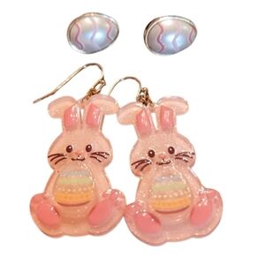 2 pairs Easter earrings nwot